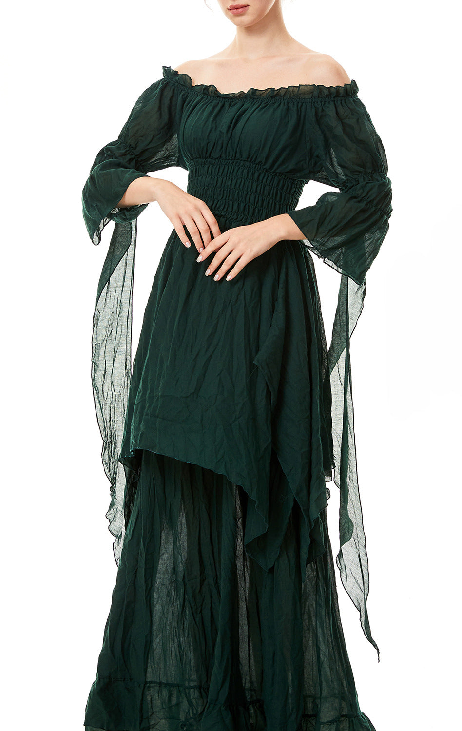 Medieval Halloween Revival Dress Tied Waist Dresses
