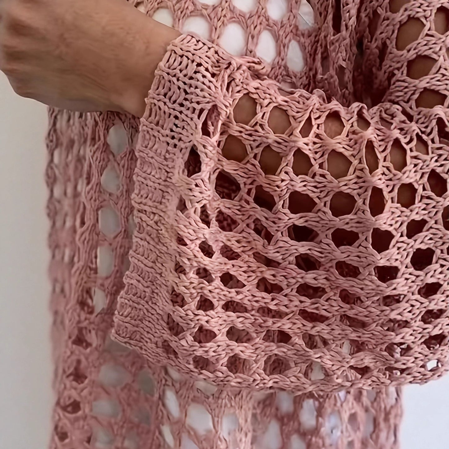 Women's Fashion Wear Loose Knitted Pullover Pink Comfort Sweaters