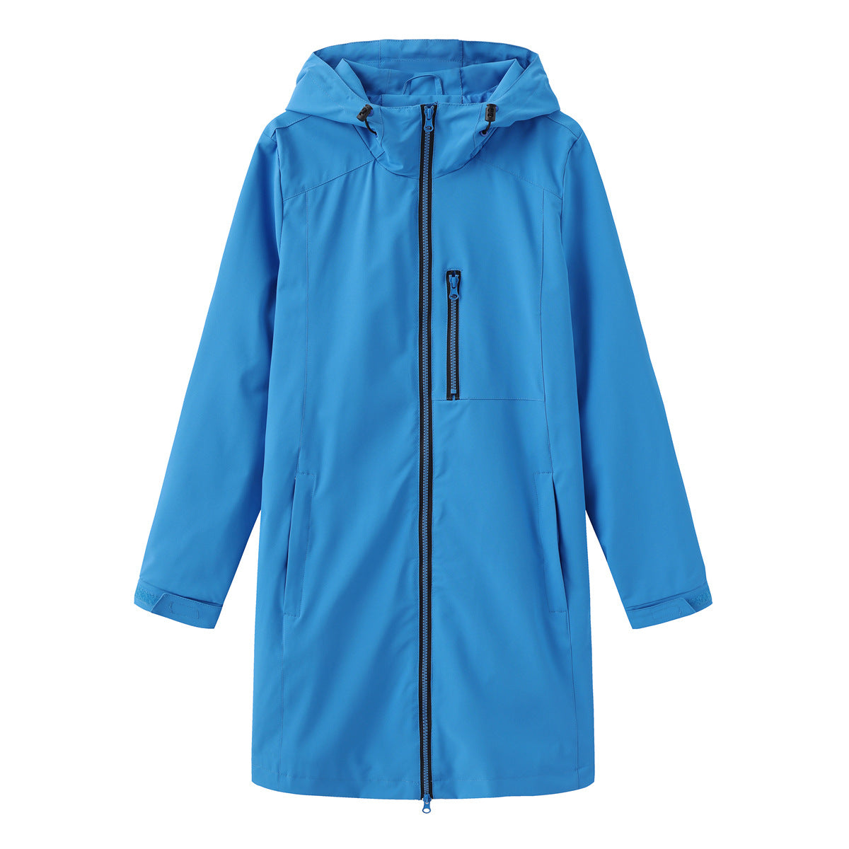Women's Waterproof Windbreaker Hooded Long Sleeve Loose Coats