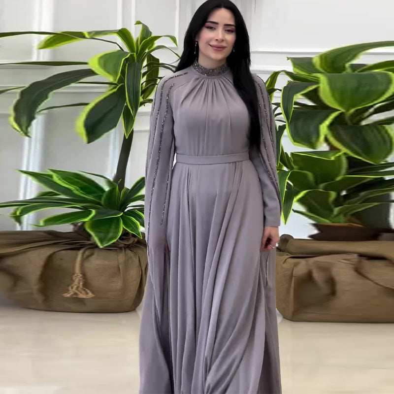 Women's Autumn Light Luxury Fashion Rhinestone Dress Dresses
