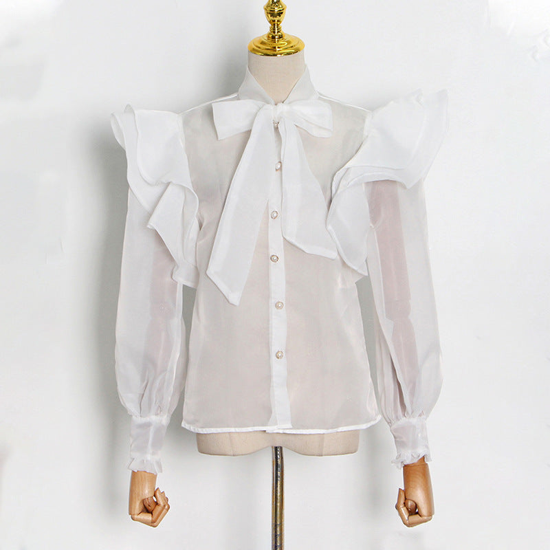 Women's Style Graceful Fashionable Shirt Autumn Design Blouses