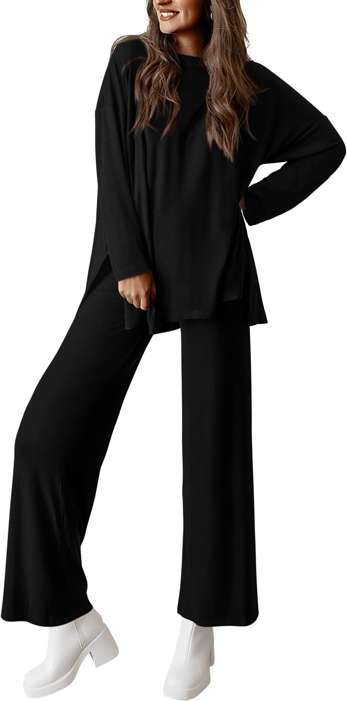 Women's Solid Color Pajamas Loose Slimming Home Fashion Casual Suit
