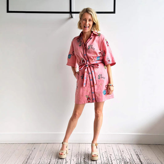 Casual Fashion Linen Shirt Temperament Wild Dress