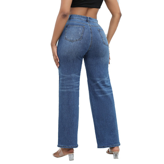 Women's Durable Fashion Classic High-quality Ripped Jeans