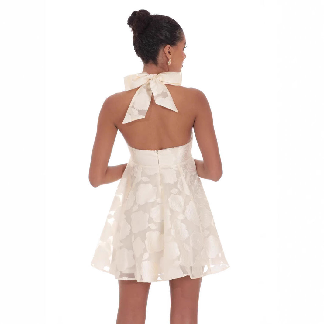 Cool Unique Women's Summer Elegant Halter Dress