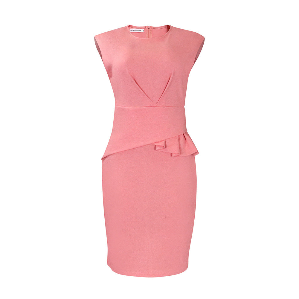 Women's Fashion Elegant Ruffle Hip Pencil African Dress