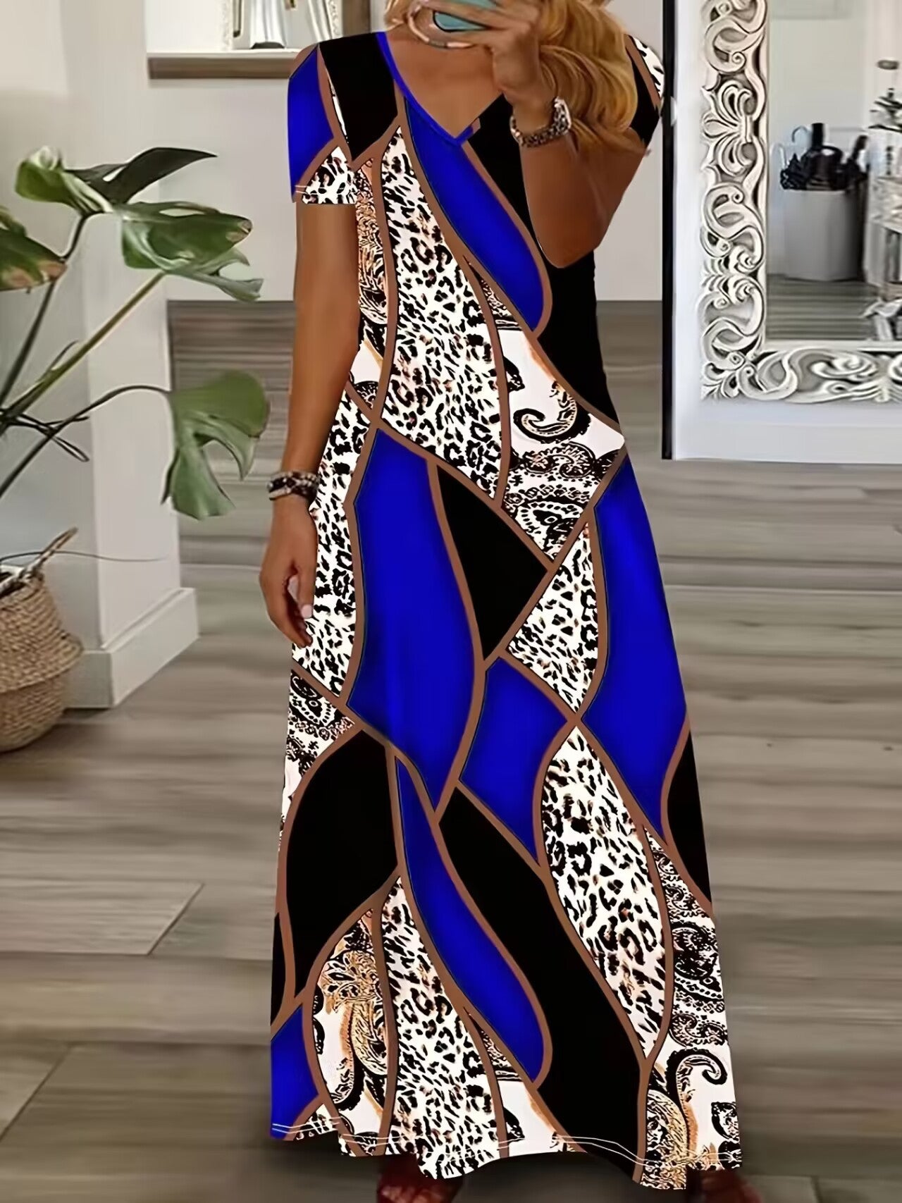 Innovative Comfortable Women's Printed National Fashion Dress