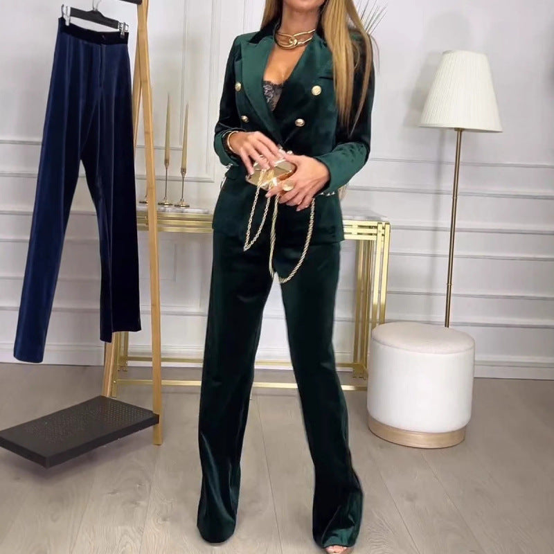 Women's Xi Fashion Double Breasted Day Leisure Suits