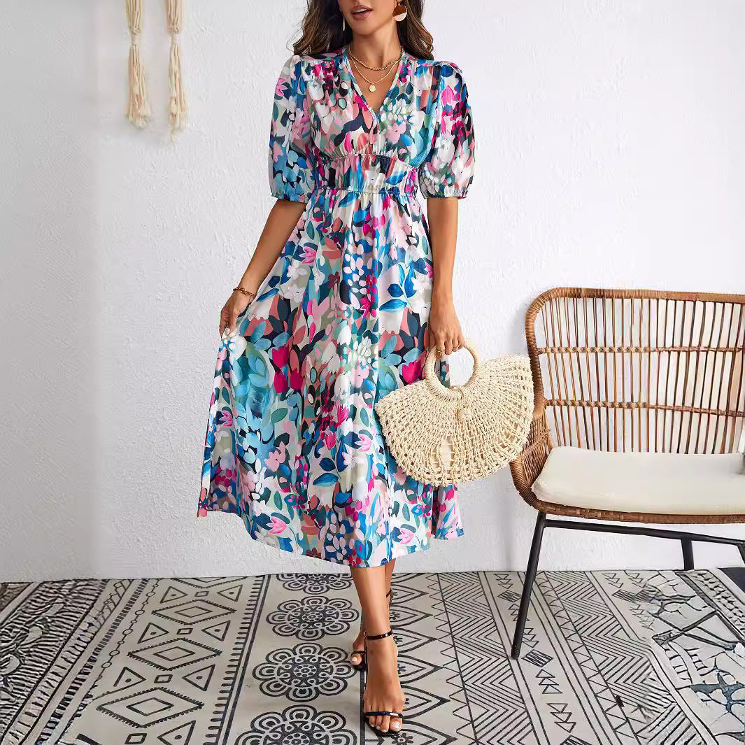 Casual Charming Durable Women's Fashion Printed Dress