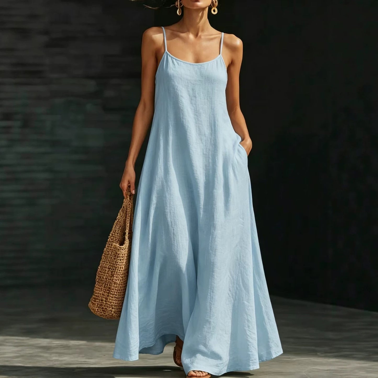 Long Loose Elegant Casual Strap Vacation Vests