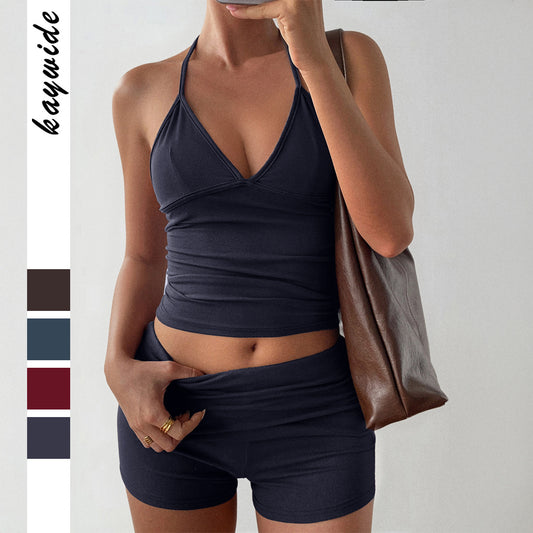 Women's Sports Yoga T-shirt Two-piece Autumn Suits