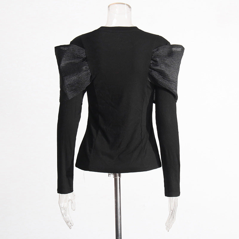 Women's Fashion Niche Style Autumn Round Neck Long Blouses