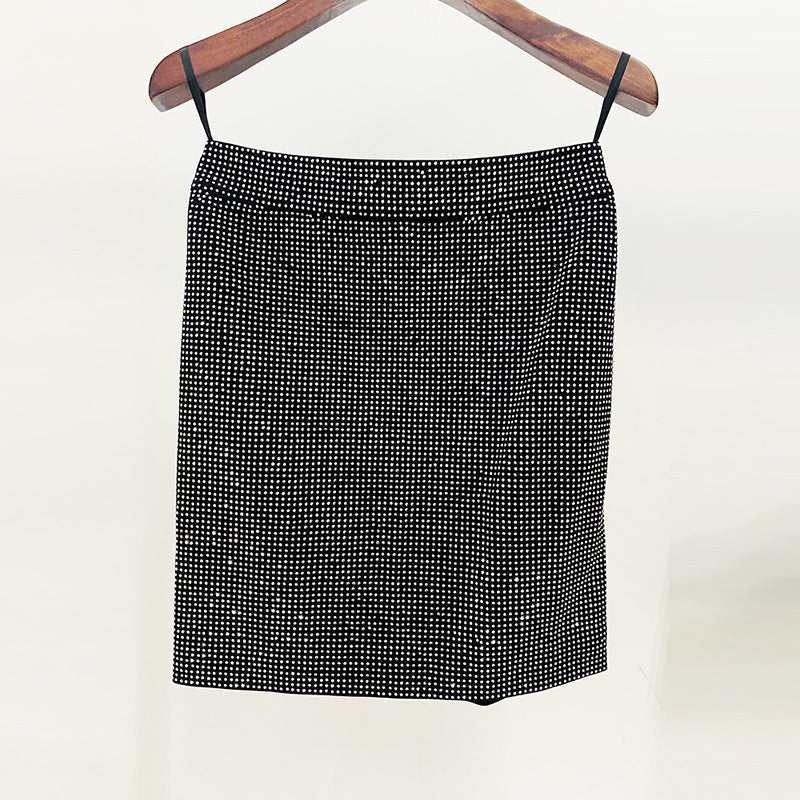 Temperament Fashion Mesh Patchwork Hot Drilling Tops