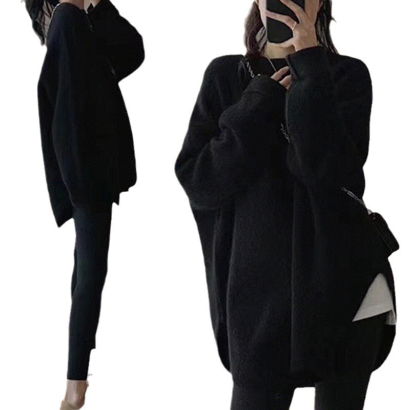Women's Korean Style Inner Mid-length Knitted Women's Sweater