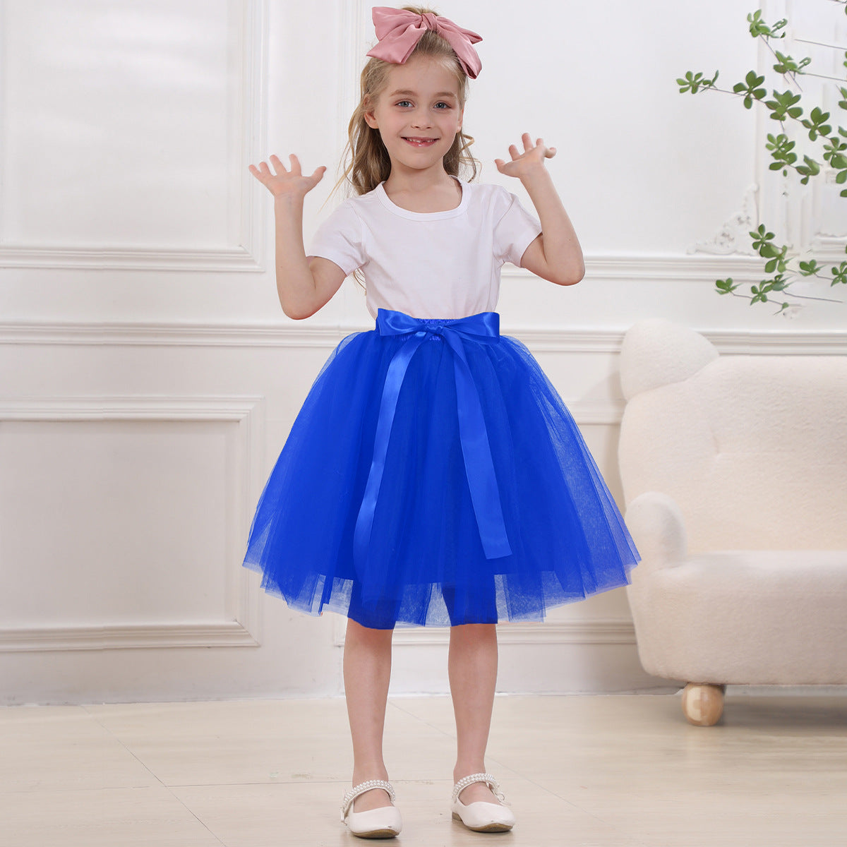 Women's & Children's & Tulle Pettiskirt Flower Dress Skirts