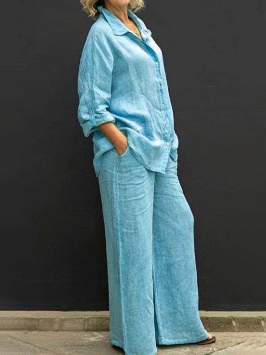 Women's Color Shirt Outfit Leisure Urban Suits