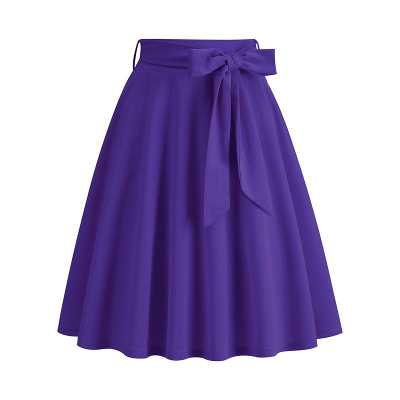 Women's Vintage Hepburn Style Large Swing Skirts