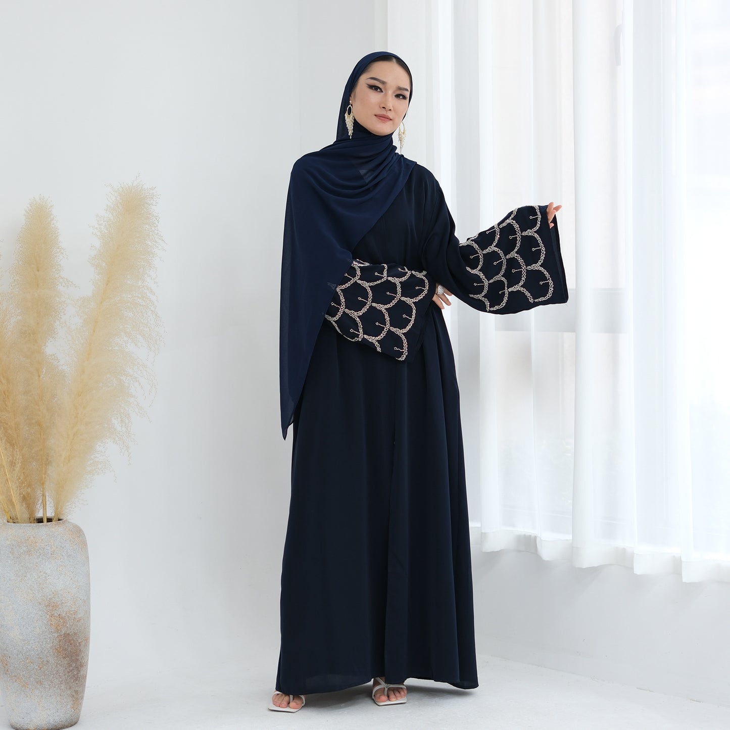 Trendy Comfortable Solid Color Handmade Beaded Dresses
