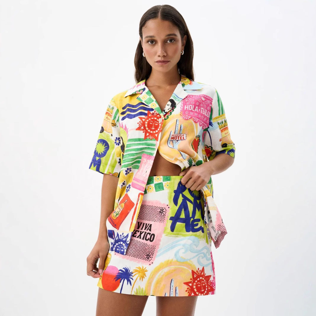 Elegant Innovative Glamorous Women's Linen Iti Fashion Casual Suit