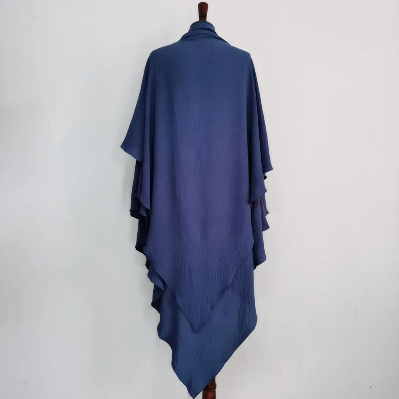 Classic Wave Pattern Shawl Scarf Splicing Dress