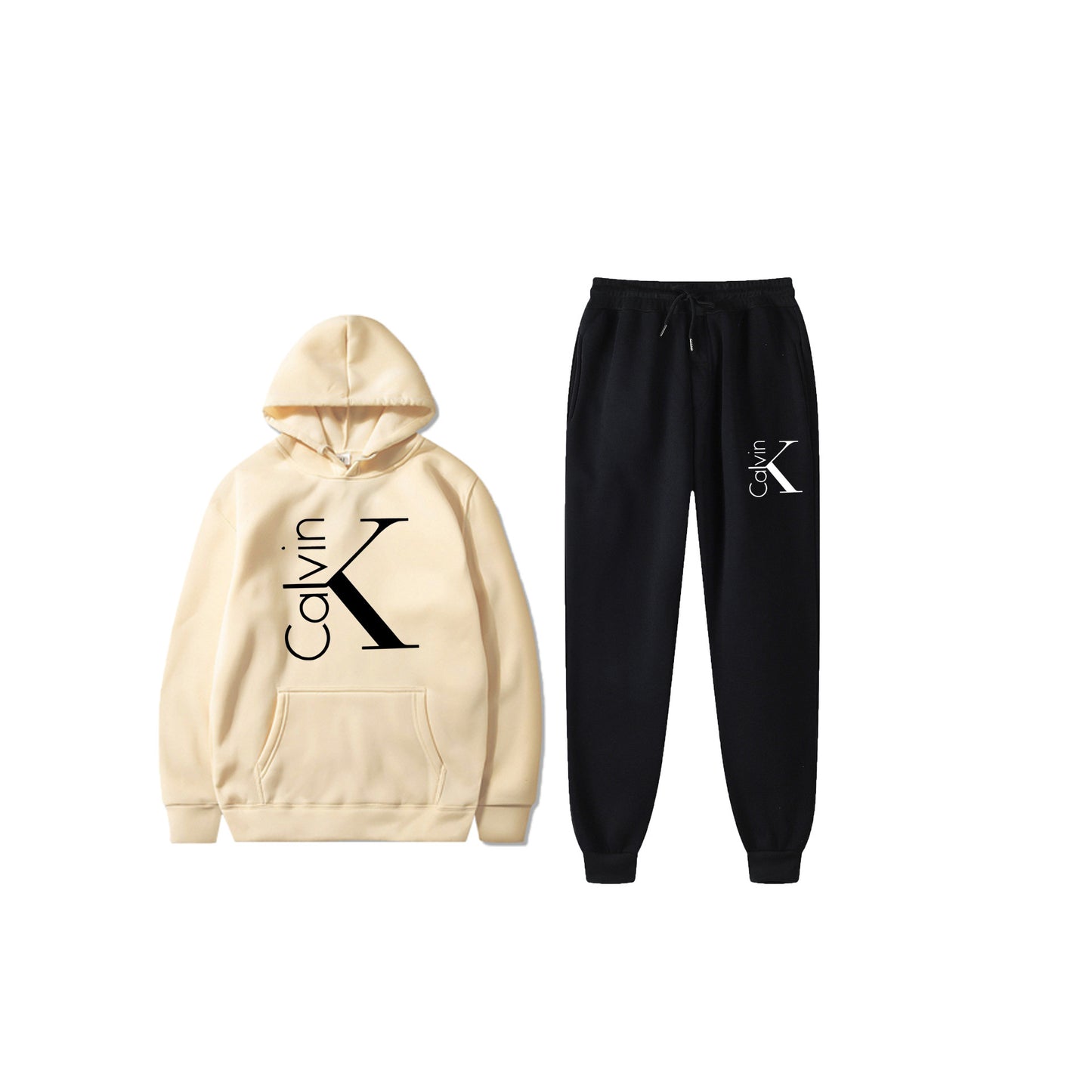 Hooded Sweatshirt Sports Two-piece Set Gradient Letter Suits