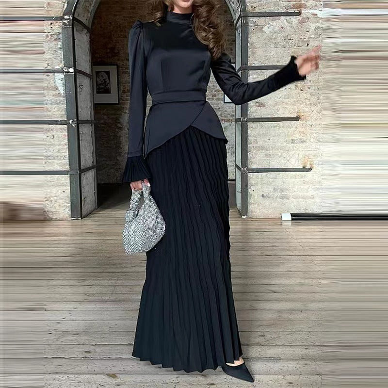 Fashion Lace Up Waist Design Fake Dresses