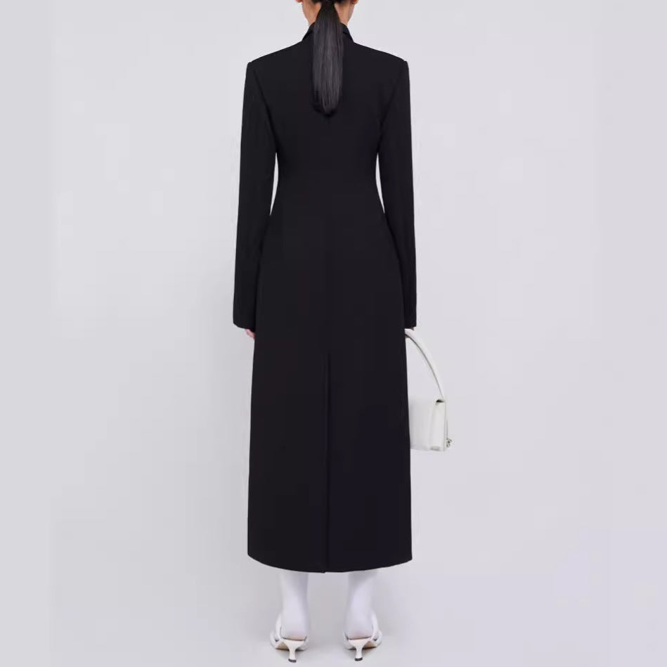 Women's Vietnam Niche Temperament Commuter Long Spring Slim Slimming Profile Coats