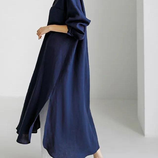 Women's Solid Color Long-sleeved Casual Loose Irregular Cardigans