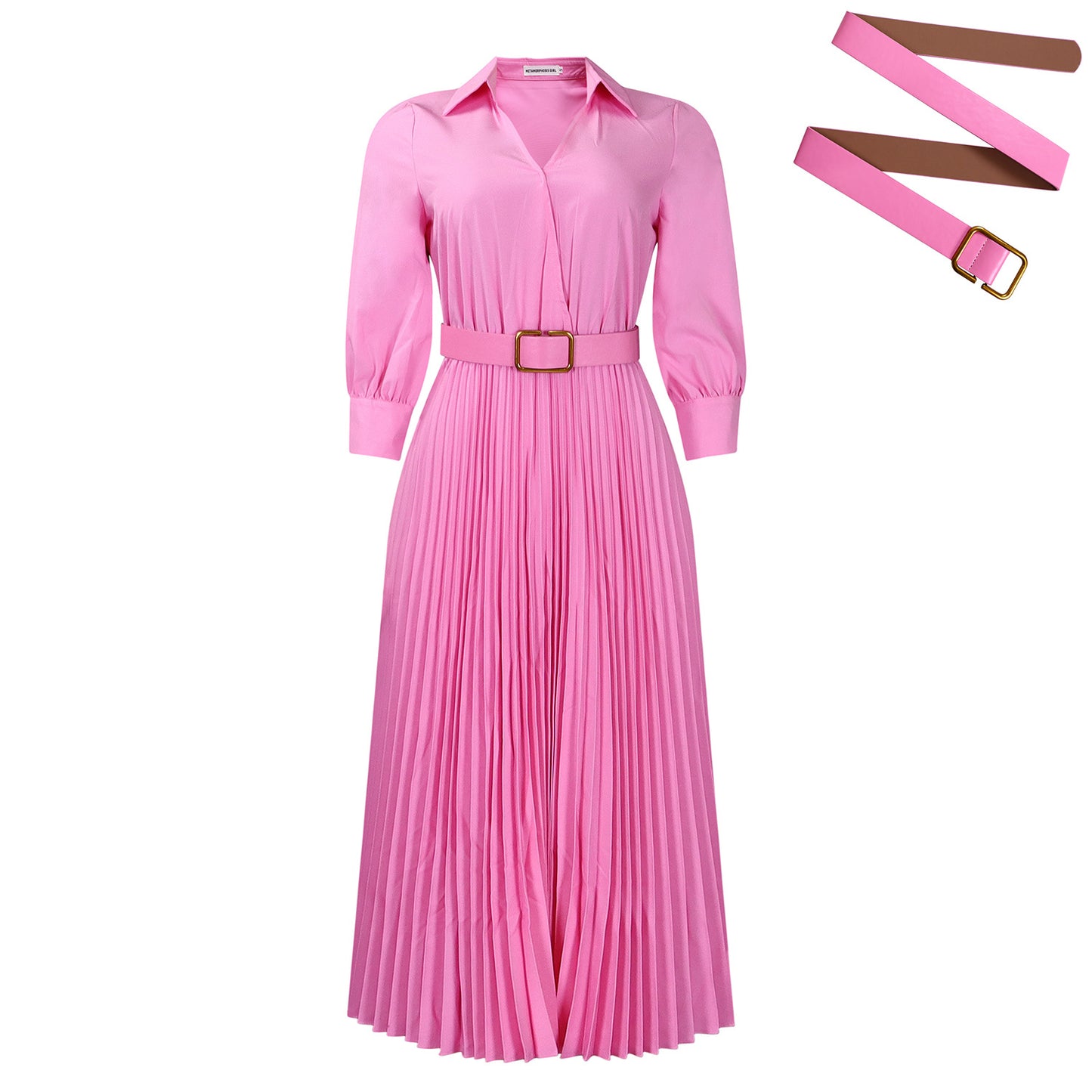 Women's Elegant Polo Collar Solid Color Large Plus Size