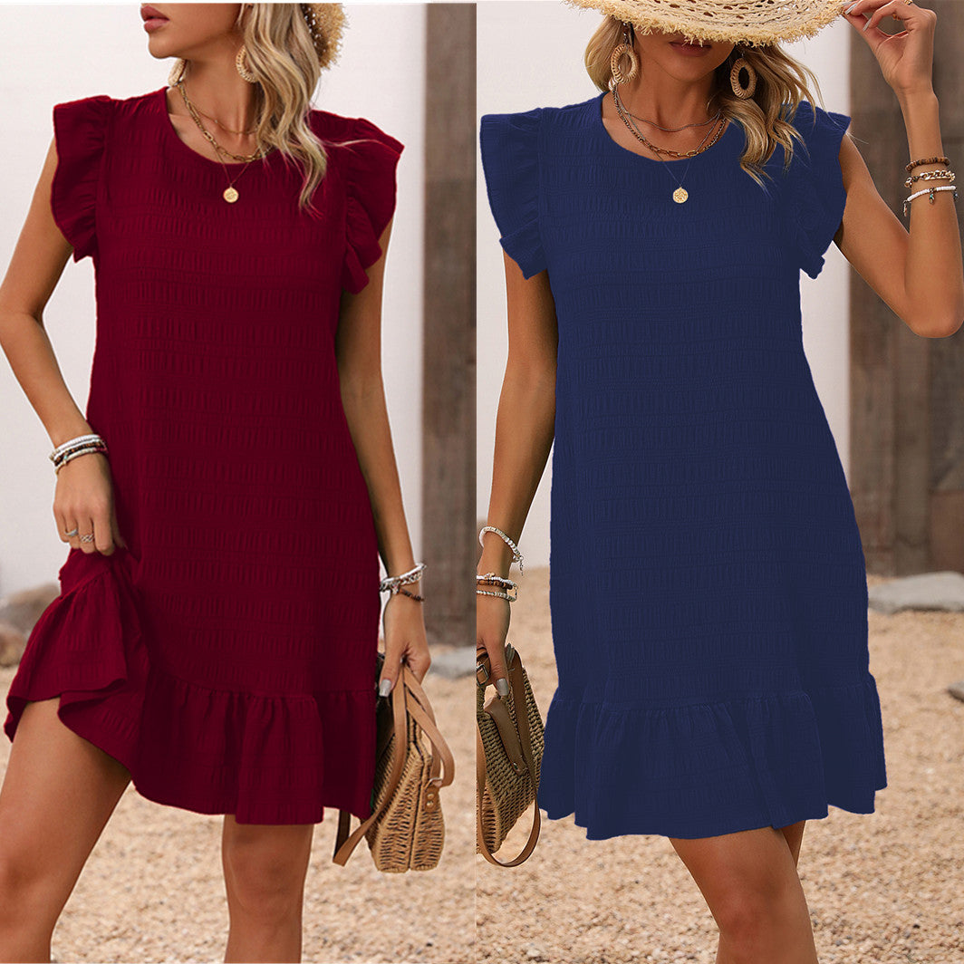 Casual Dress Elegant Solid Color Sleeveless Dresses