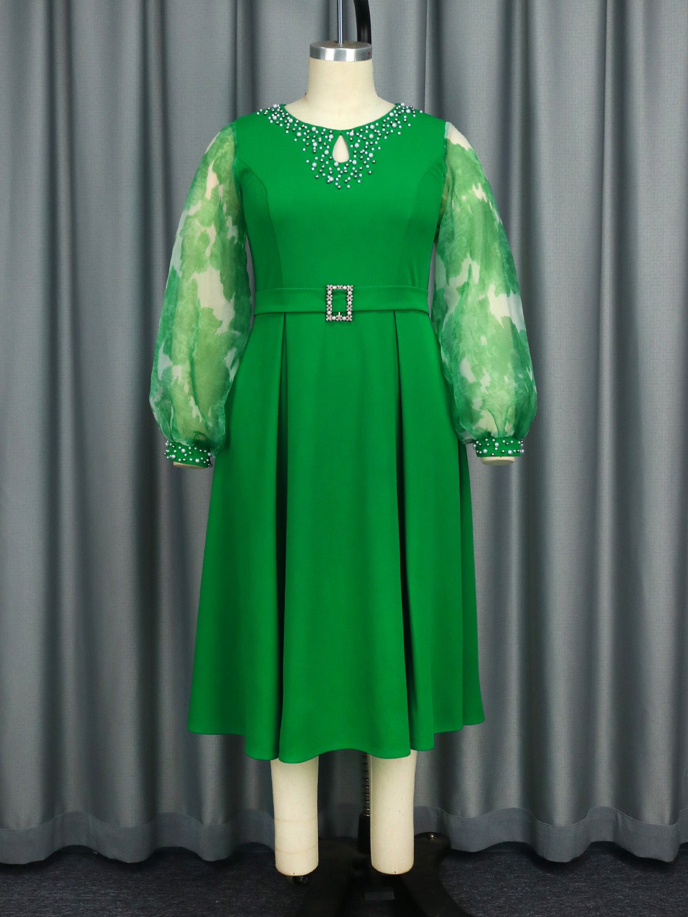 Autumn Lantern Long Sleeve Elegant Dress Dresses