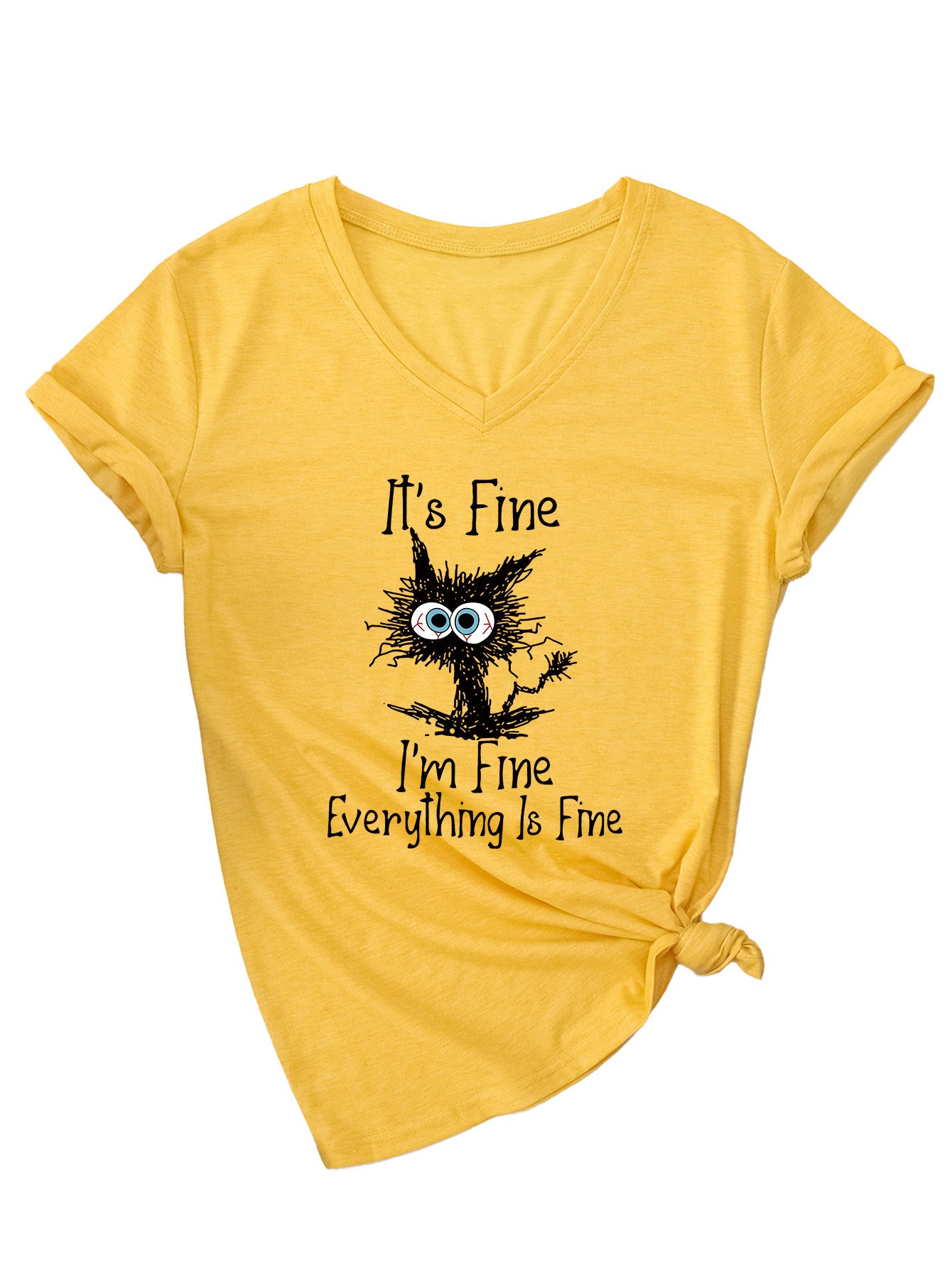 Women's Casual Versatile Fun Sleeve T-shirt Base Blouses