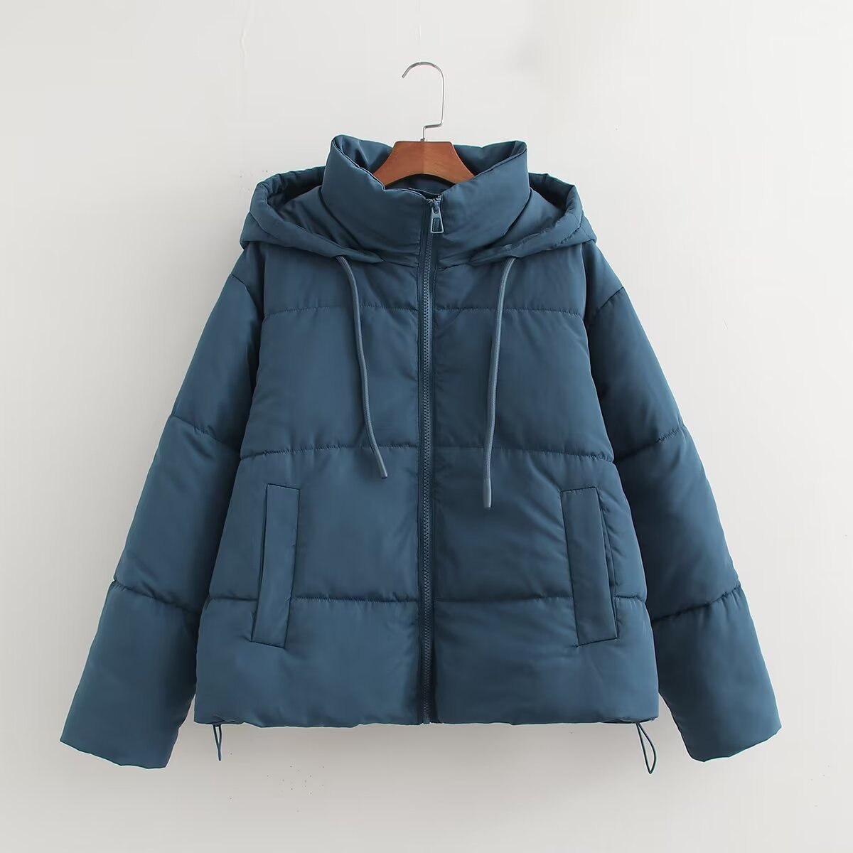 Women's Winter Simple Warm Thickened Hooded Cotton Coats