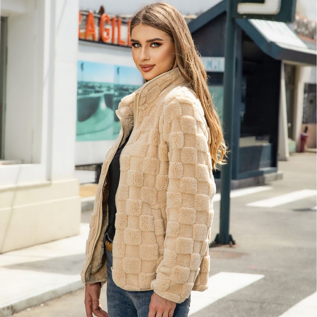 Women's Long Sleeve Zipper Loose Solid Color Coats