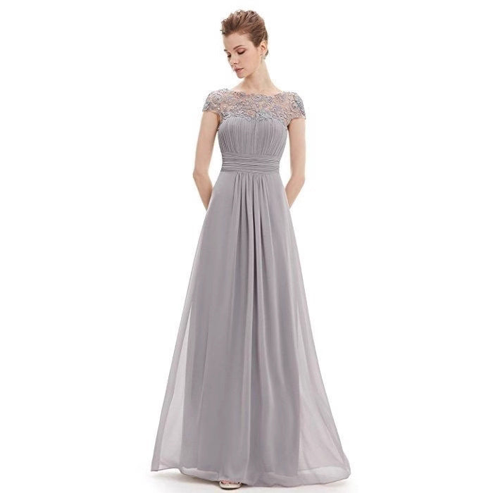 Women's Classic Classy Lace Dress Bridesmaid Wedding Dresses