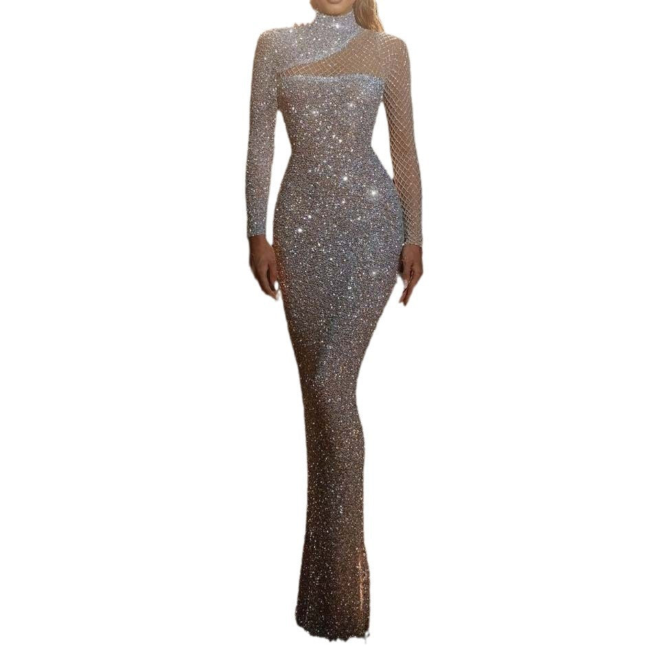 Women's Out Dress Round Neck Temperament S-shaped Dresses