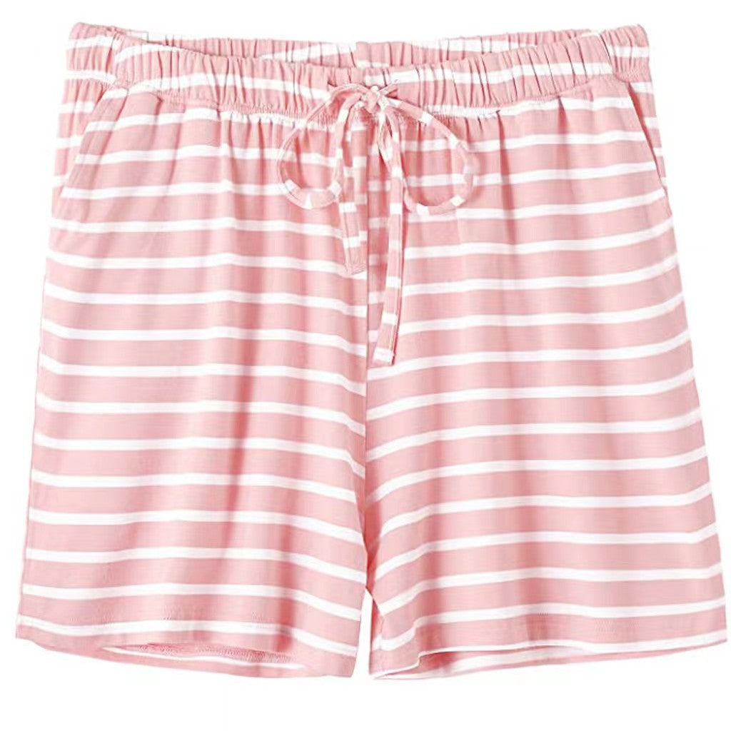 Women's Home Casual Comfortable Drawstring Pocket Pajama Shorts