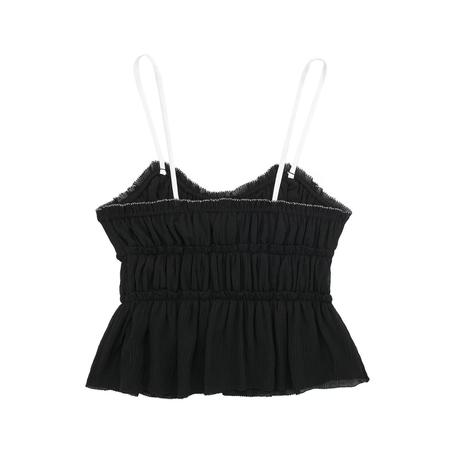 Spring Small Bowknot Decorative Texture Slim Tops