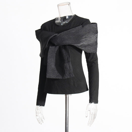 Women's Fashion Niche Style Autumn Round Neck Long Blouses