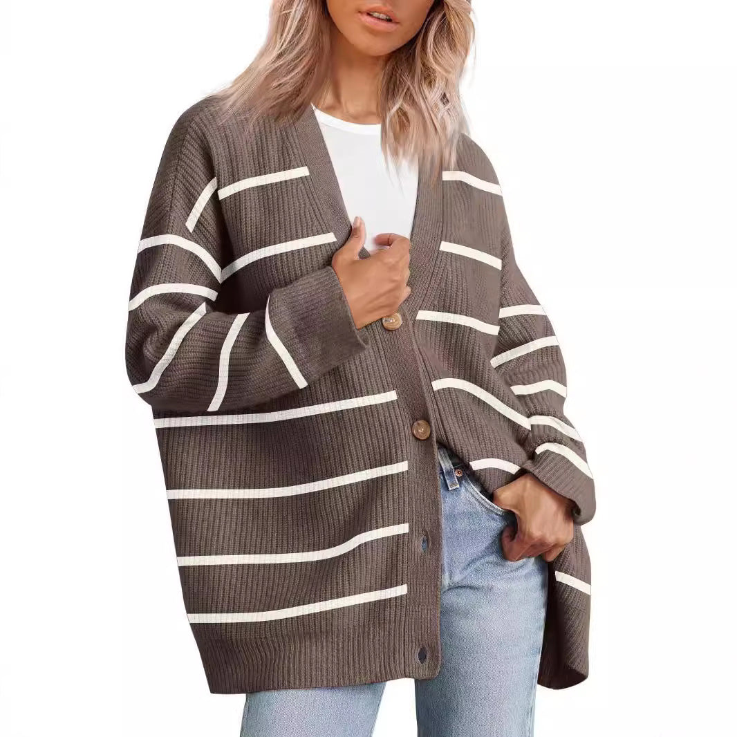 Women's Button Solid Color Long Sleeve Inner Cardigans
