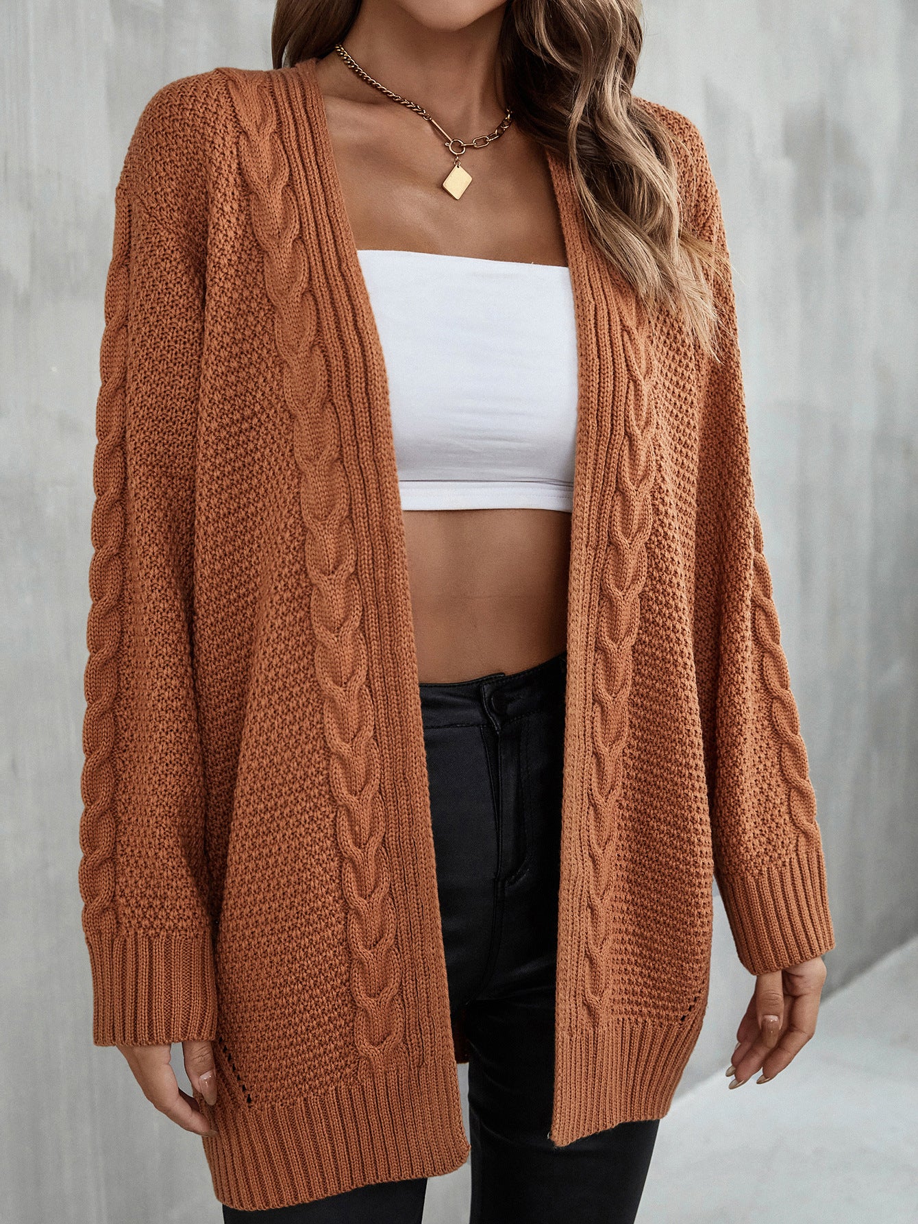 Women's Spring Large Irregular Hollow Knitted Sweater