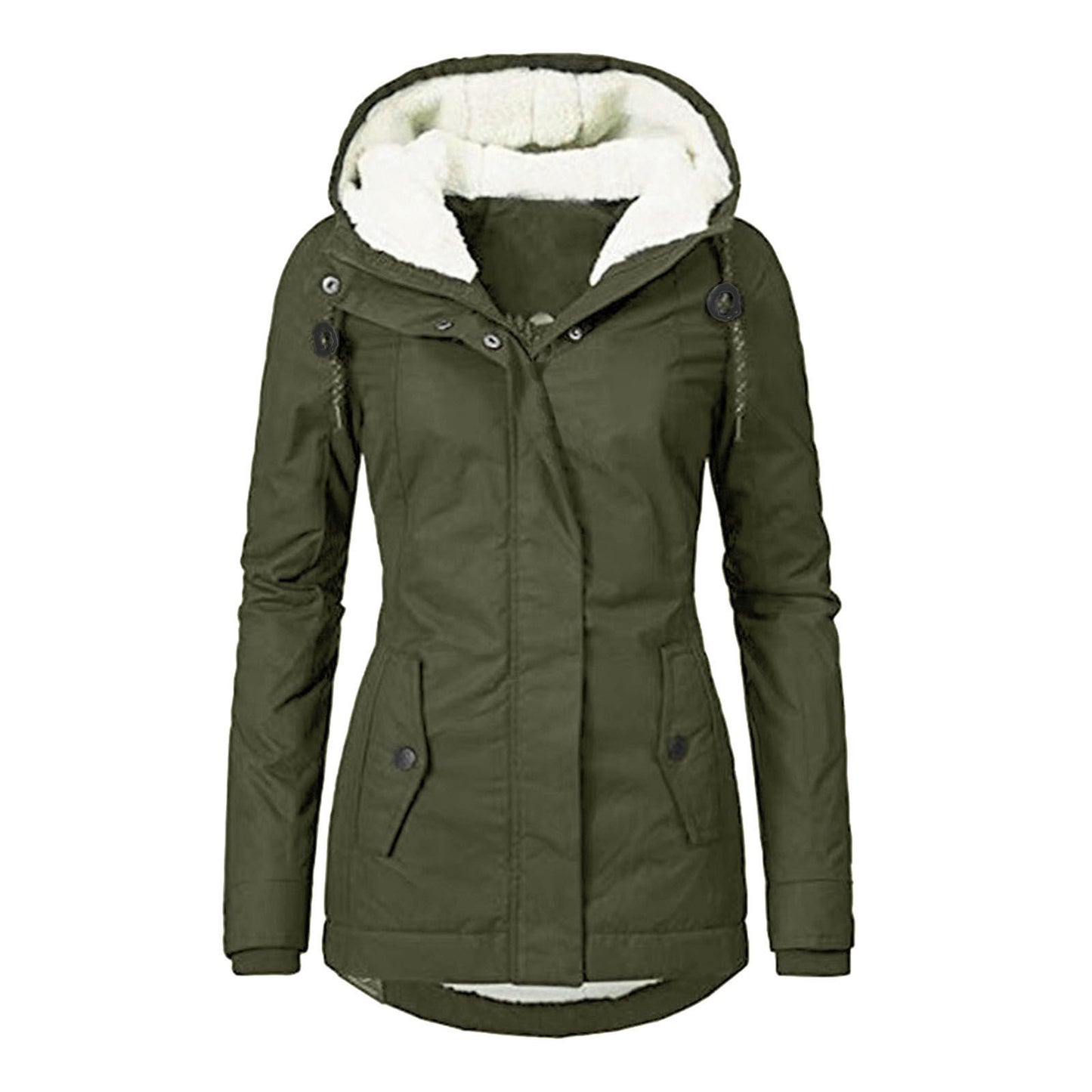 Women's Winter Thickened Cotton Padded Parka Warm Coats
