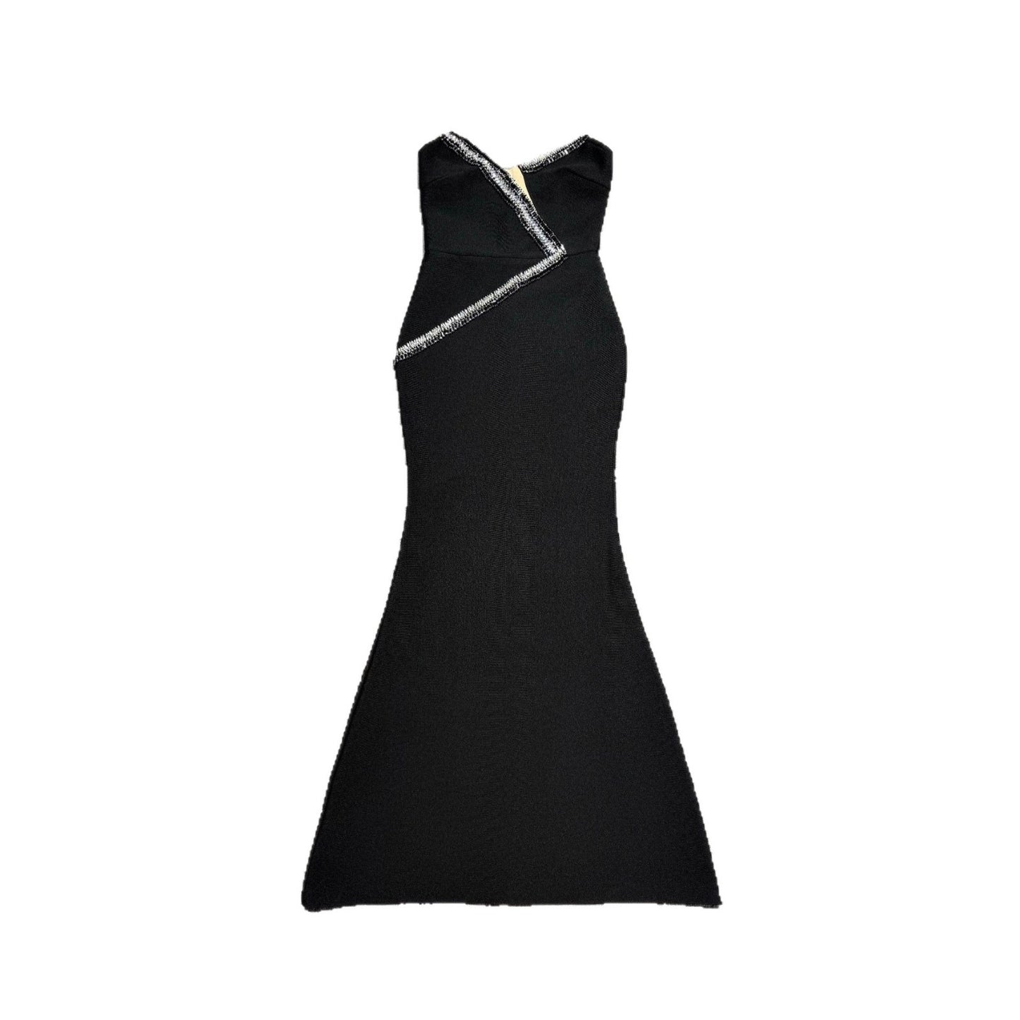 Premium Bandeau Fishtail Dress Black Handmade Dresses