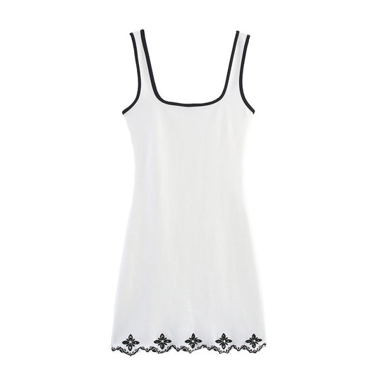Women's Autumn Fashion Sexy Hot Pearl Embroidered Dresses