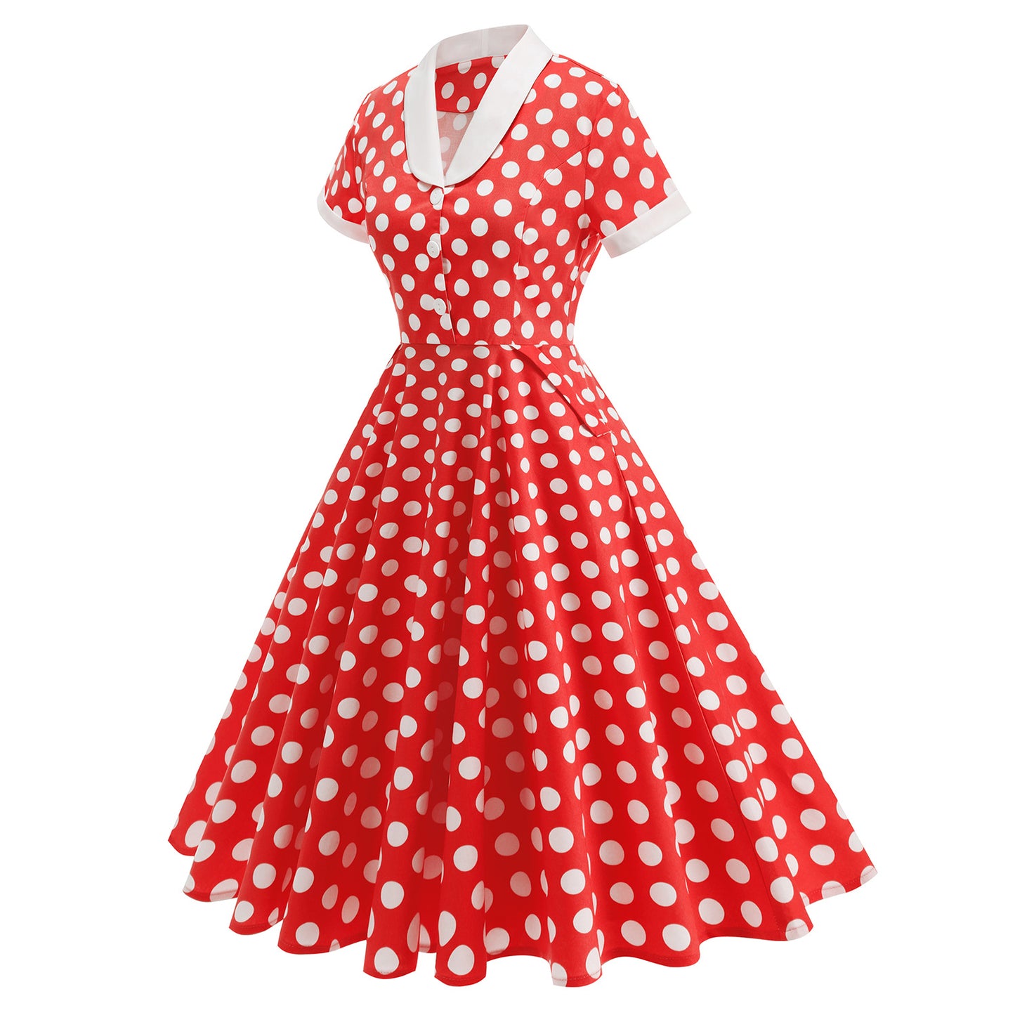 Women's Hepburn Style Retro Spring Travel Court Tight Waist Light Will Costumes