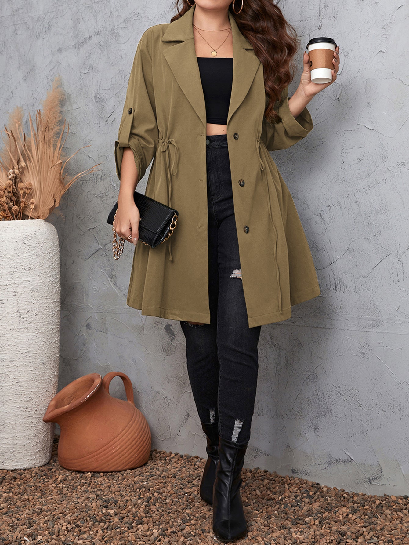 Development Design Simple Graceful Style Collar Coats