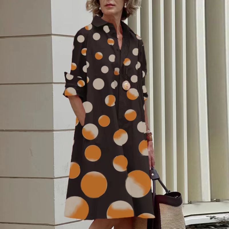 Women's Patchwork Contrast Color Casual Elegant Dress