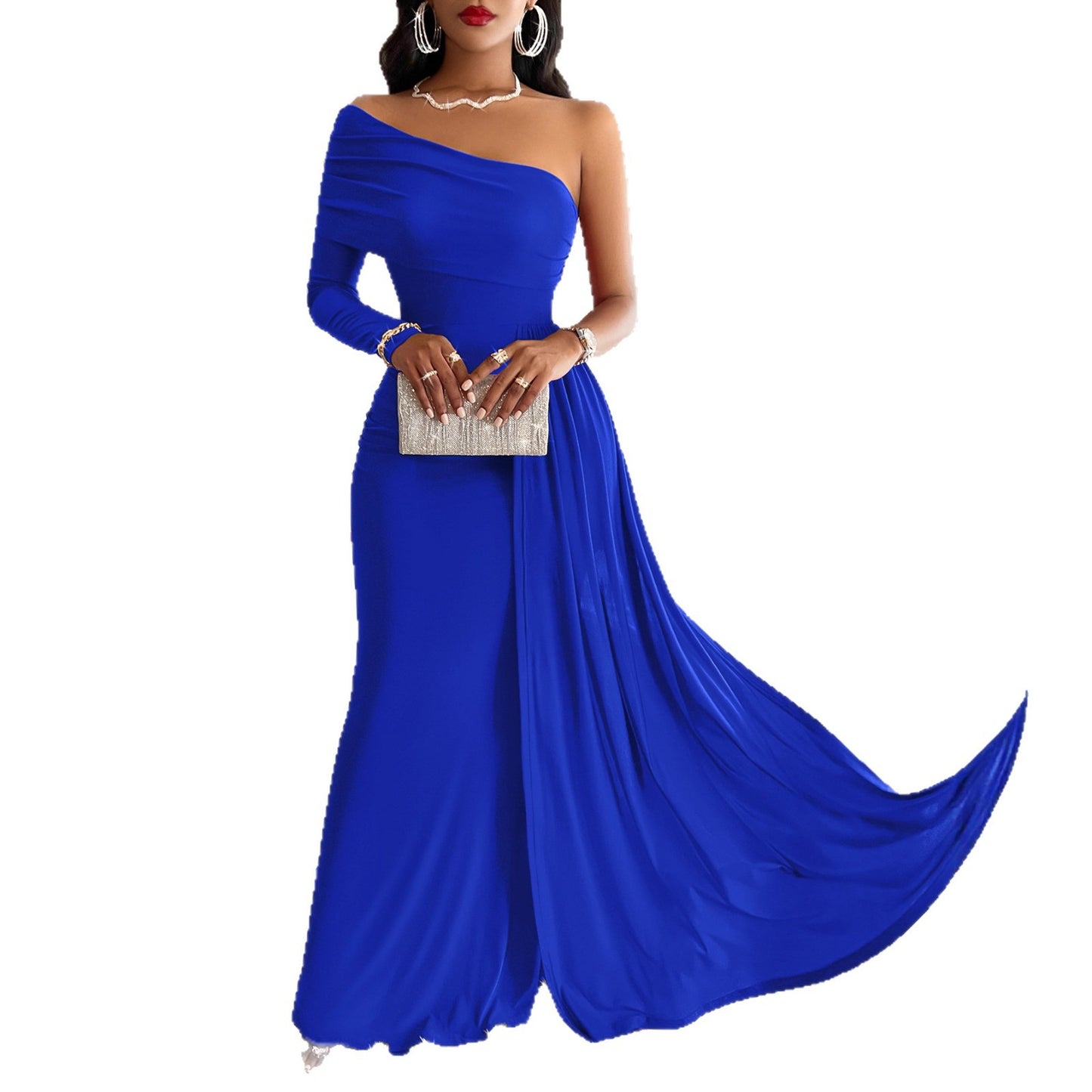 Women's Comfortable Sloping Shoulder Dress Footwear Clothing