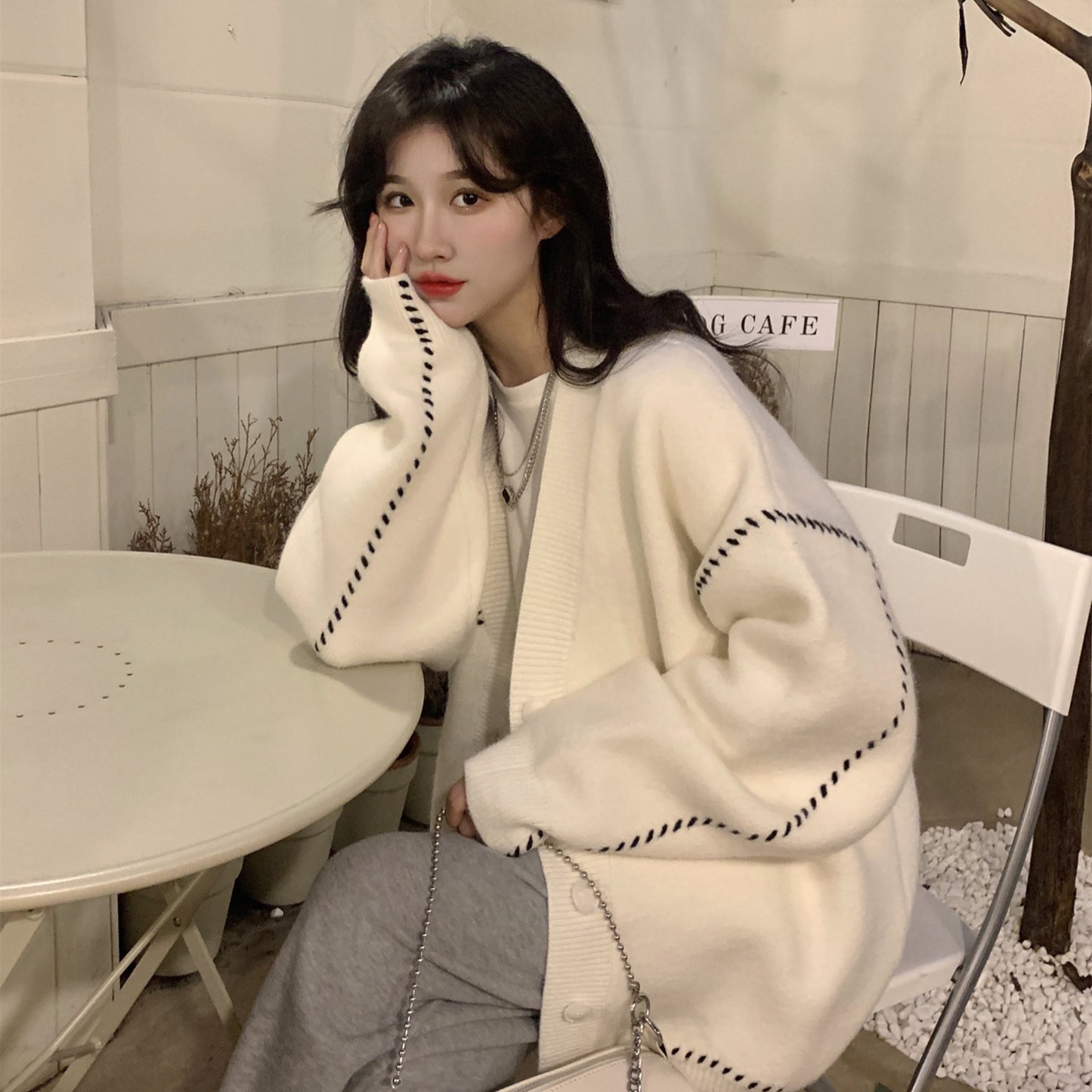 Women's Knitted Fashion Casual Loose Lazy Style Coats
