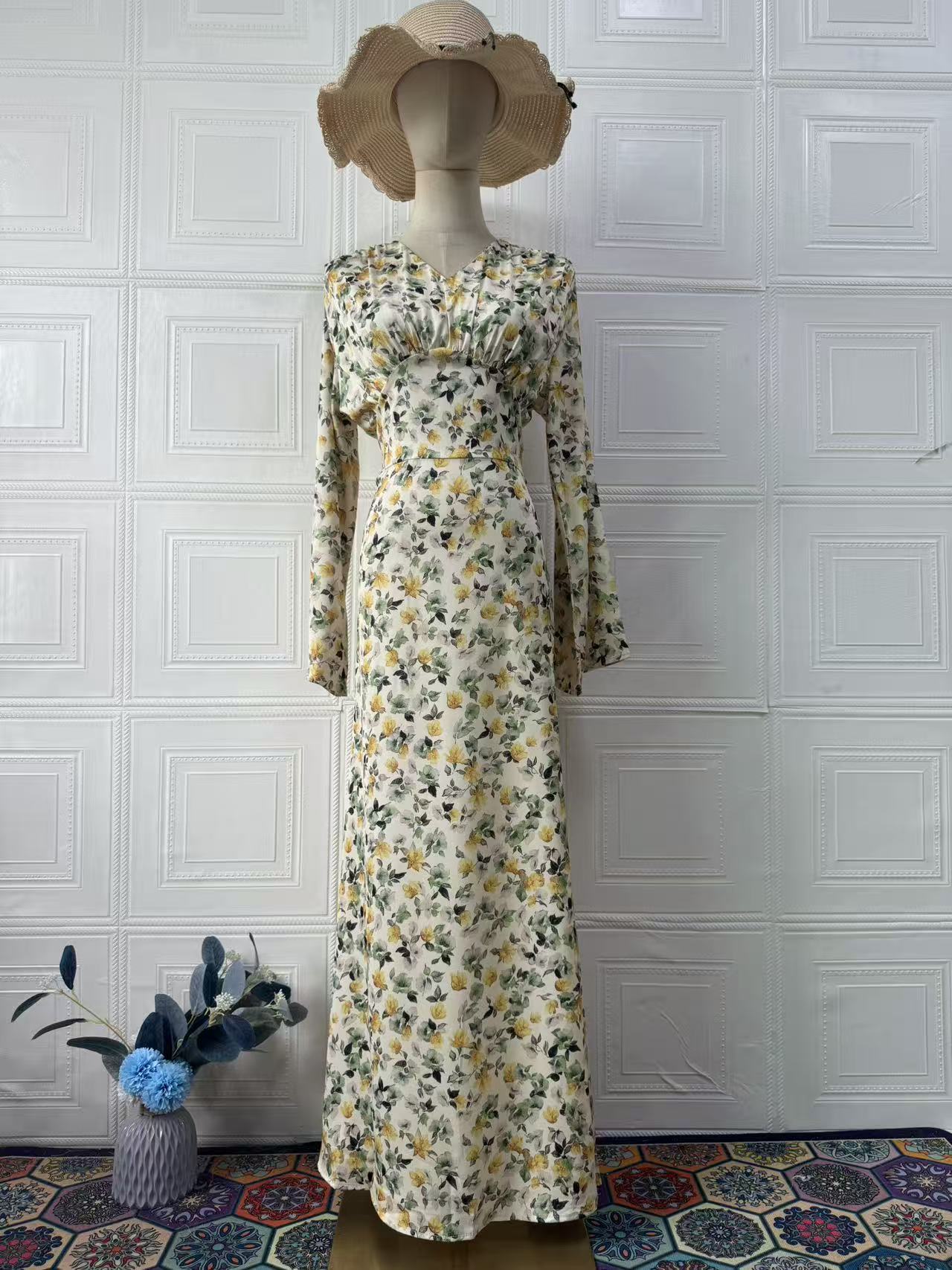 Women's Summer Elegant Soft Temperament Long Sleeve Dresses